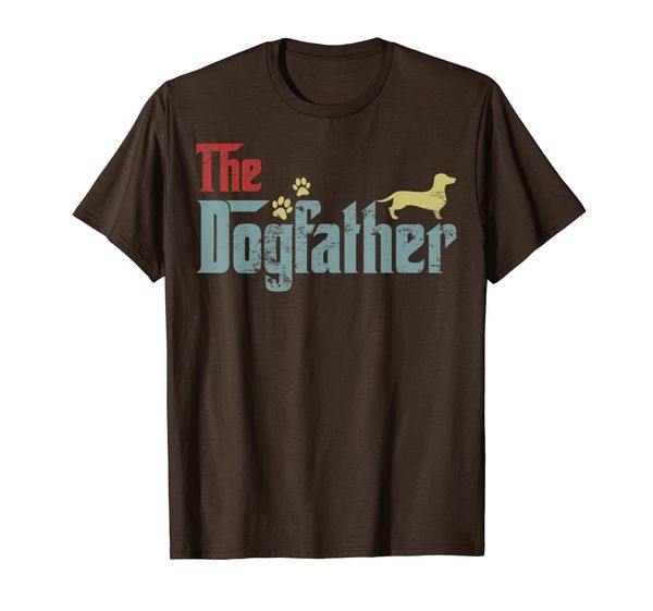 

Vintage The Dogfather Dachshund Funny Dog Owner Gifts T-Shirt, Mainly pictures
