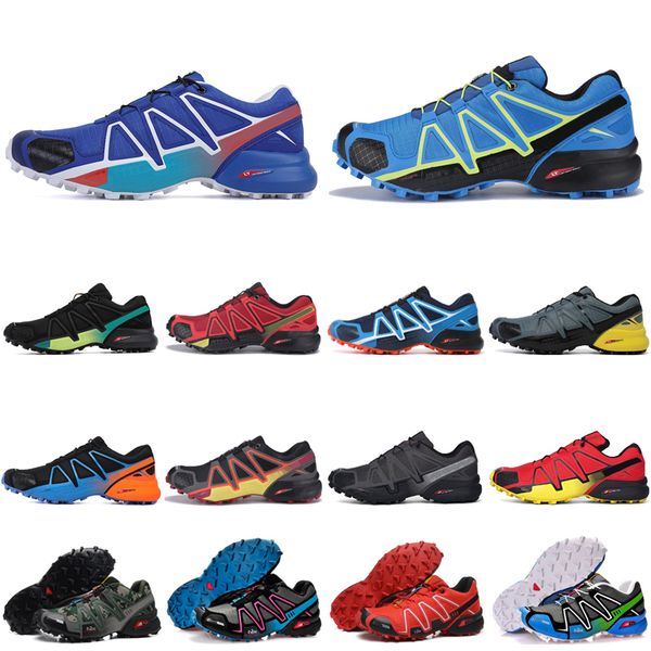 

hipping speed cross 4 outdoor mens running shoes speedcross runner iv triple black pink #21 trainers men sports sneakers chaussures zapatos
