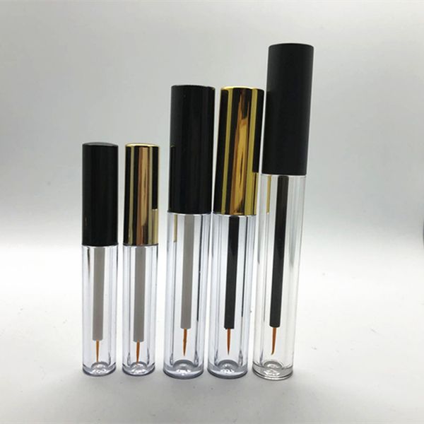 Mini bottiglia vuota per fiale per eyeliner con tubo per ciglia con applicatori a bacchetta per siero per la crescita di ciglia/sopracciglia olio di ricino