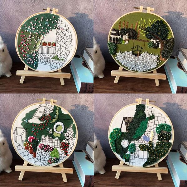 

other arts and crafts multi-color gifts flowers pattern home decoration painting house embroidery cross stitch starter kit diy