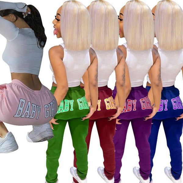 

women's pants & capris zkyzwx fashion fall letter print mid wais sweatpants for women strechy bottoms lounge trouser elastic skinny fit, Black;white