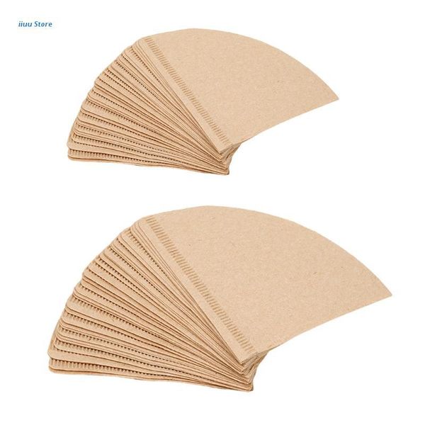 

coffee filters premium unbleached paper cone - 40 count dripper