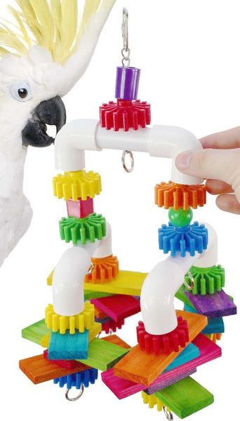 

other bird supplies parrot gnawing toys toy plastic pipe large string