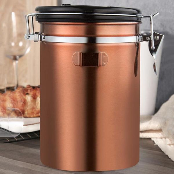

storage bottles & jars airtight sealed can coffee canister sugar tea jar date keeper container