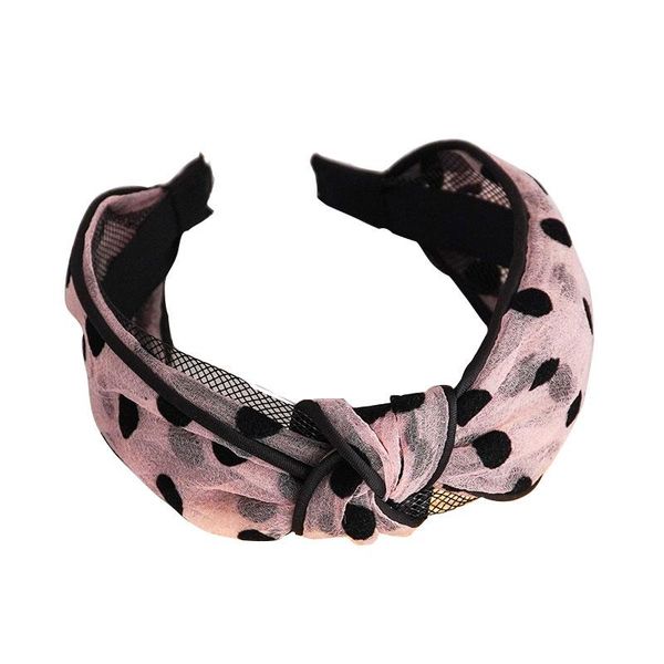 

hair accessories chen yan lady knotted headband fashion chiffon headbands women dot hairband fg1911