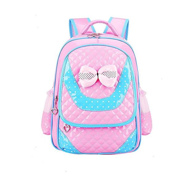 

leather girls school bag good quality children bags & kids backpack grades 1-3-6