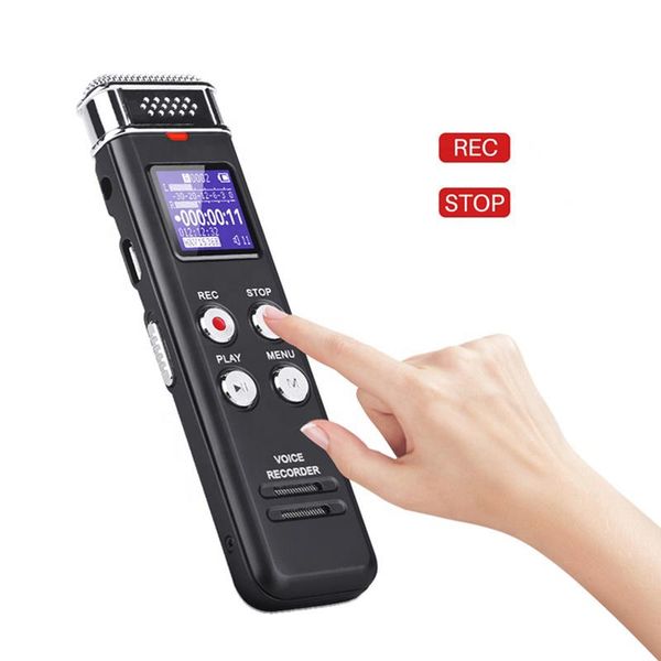 

digital voice recorder evista 16gb avr audio recording device mp3 player wav 1536kbps rechargeable usb dictaphone with playback
