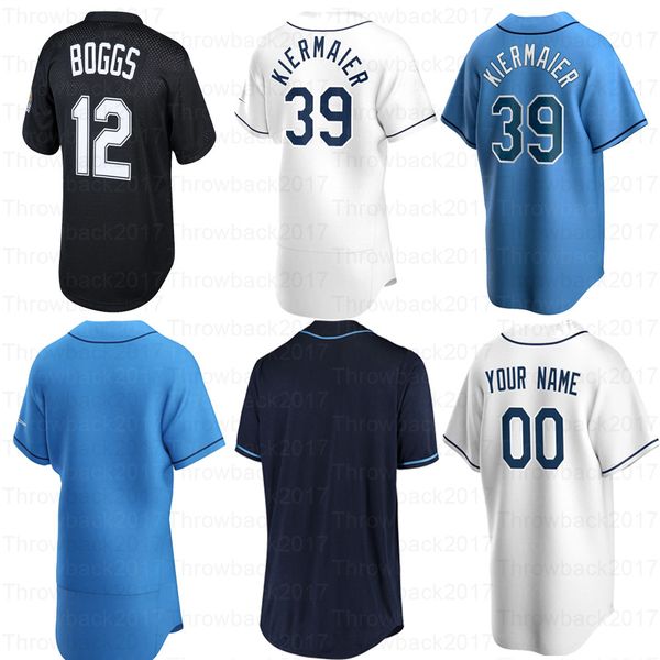 

baseball jerseys 2 yandy diaz 17 austin meadows 39 kevin kiermaier 4 blake snell 11 hunter renfroe, Blue;black