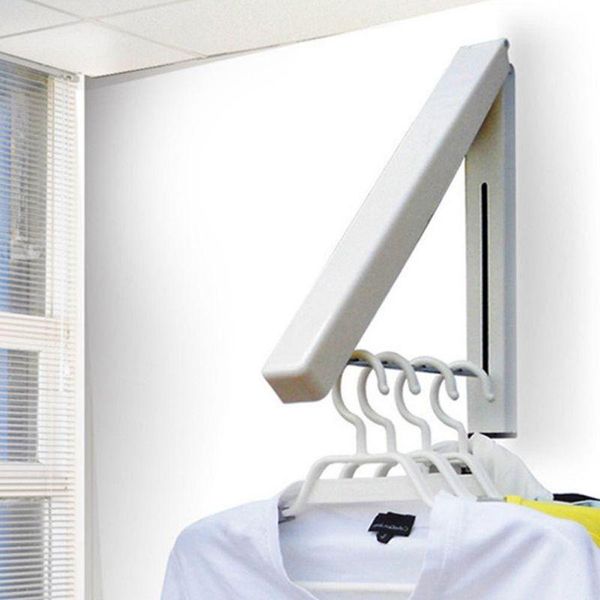 

hangers & racks bathroom folding home laundry adjustable drying rack retractable wall mount clothes hanger towel