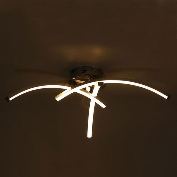 

ceiling lights led chandelier lamp three or four prong wave living room light bifurcation shaped bedroom 110-220v