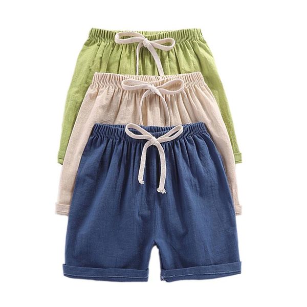 

baby girl shorts pants for boys 3-8y solide cotton casual girls summer beach short kids clothing toddler children, Black
