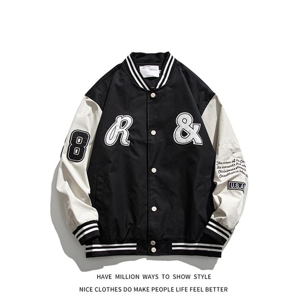 

men's jackets and women's baseball jackets, shirts, street clothes, autumn spring seasons, Black;brown