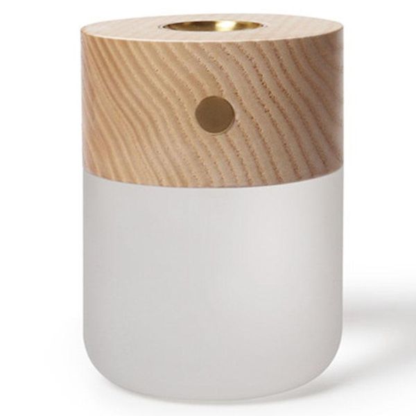 

fragrance lamps wooden aroma essential oil diffuser led light usb electric home office