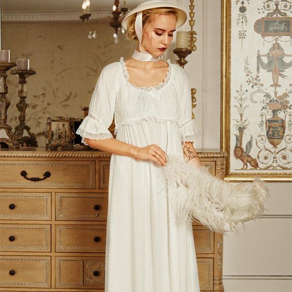 

robes nightgown womens sleepwears long dress short sleeve nightgowns summer sleepwear women white nightdress retro european medieval, Black;red