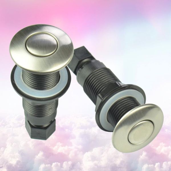 

smart home control 25mm air activated push switch stainless steel waste processor pneumatic button on-off accessory (air sw