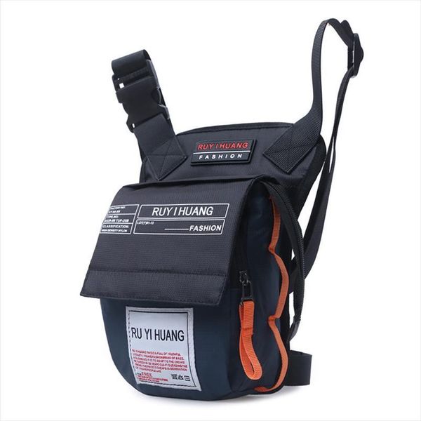 

men nylon waterproof ride leg bag drop fanny waist bags belt purse military motorcycle riding crossbody