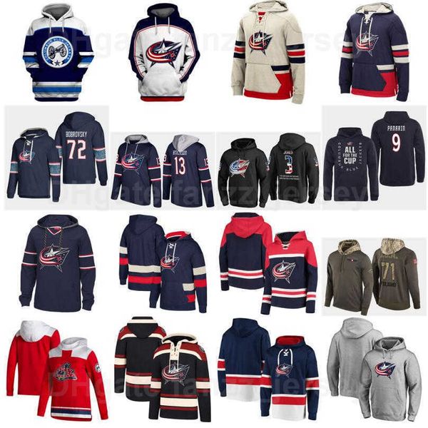 

columbus blue jackets hockey hooded pullover 61 rick nash hoody 28 oliver bjorkstrand sweatshirts 38 boone jenner hoodies alexander wennberg, Black