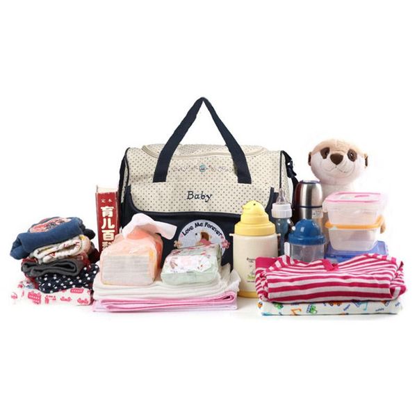 

diaper bags mummy bag single shoulder cute cartoon tote large capacity multi-function waterproof baby nursing mother handbag mbg0075