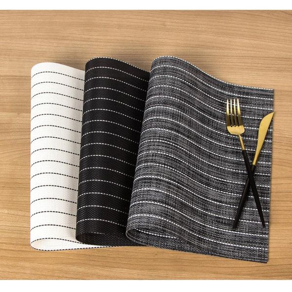 

mats & pads modern table napkins placemat 70% pvc 30% pet pad set for dining room waterproof kitchen restaurant el