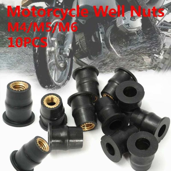 

motorcycle windshield m4/m5/m6 rubber well nuts blind fastener windscreen fairing cowl screws universal