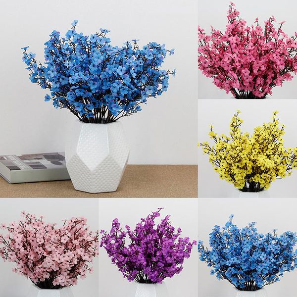

cherry breath artificial blossoms floral plants simulation bouquets diy wedding decoration home flower vase art craft decorative flowers & w