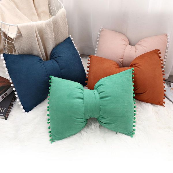 

pillow case est bow-knot design lovely princess cushion cover northern europe pillowcase sofa decor 35x50cm