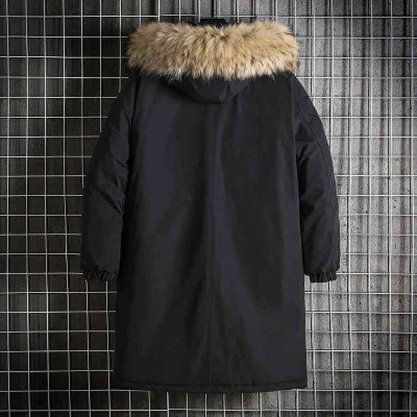 

men's down & parkas fashion winter casual solid color hooded warm cotton clothing coat outwear brand 10.8 x9ca# qx8y, Black