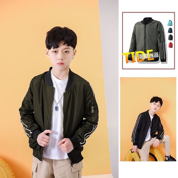 

children's jacket spring 2021 baseball jacket, White
