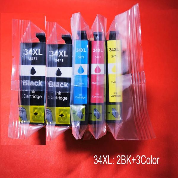 

ink cartridges compatible cartridge for 34xl t3471-t3474 with use workforce pro wf-4740dtwf/4720dw/4725dw
