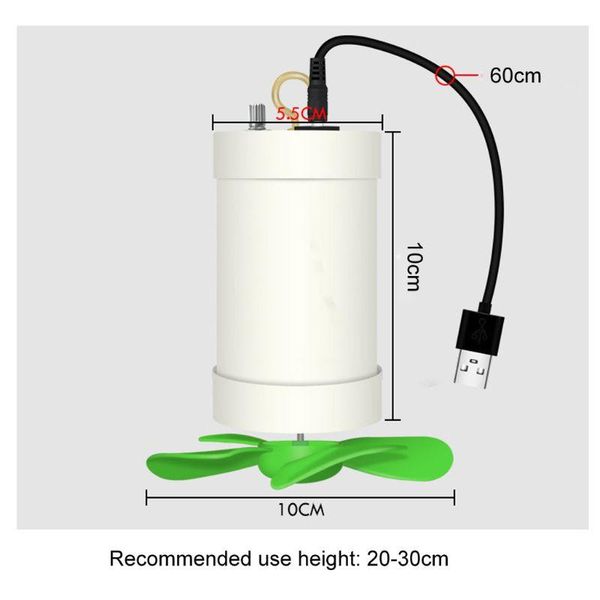 

electric fans 10cm/4inch usb rechargeable 4400mah silent ceiling fan stepless speed hanging for baby dormitory bed camping tent dropship