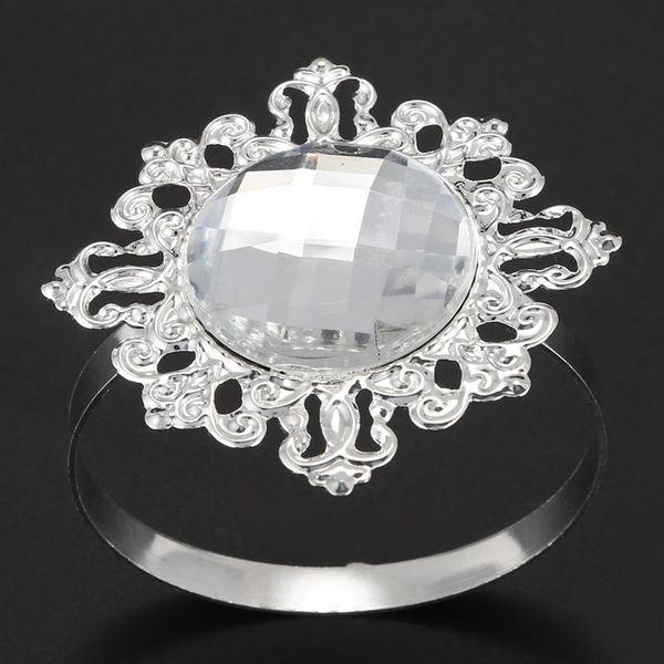

napkin rings 12 pieces holder wedding banquet dinner decor silver