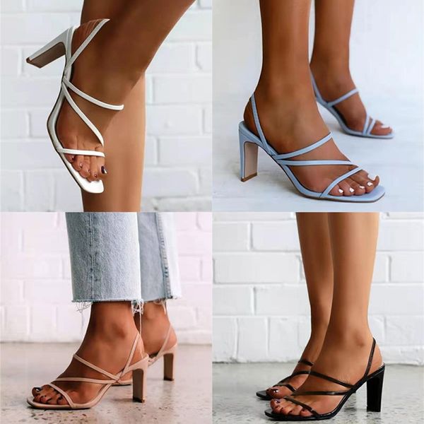 

women plus size dress shoes summer shoe club high heels elegant pu leather strap bandage solid color pumps chunky heel square toes wedding h, Black