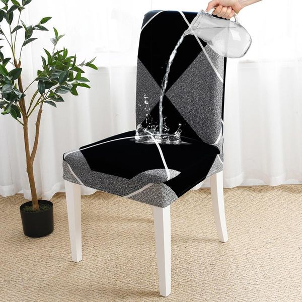

chair covers waterproof spandex for wedding dining room office banquet housse de chaise cover flower printed