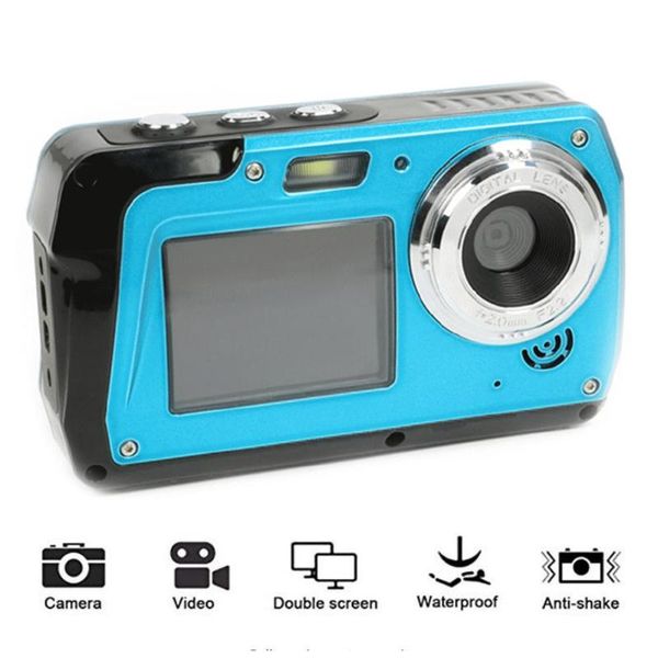 

digital cameras professional 48mp underwater camera hd 1080p dual screen video camcorder 16Ã zoom point shoots sports waterproof