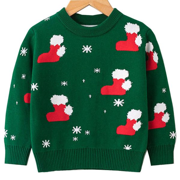 

2-7 years christmas jumper baby girls woolly sweaters kids knitting pullovers cute long sleeve knitwear children clothes y1024, Blue