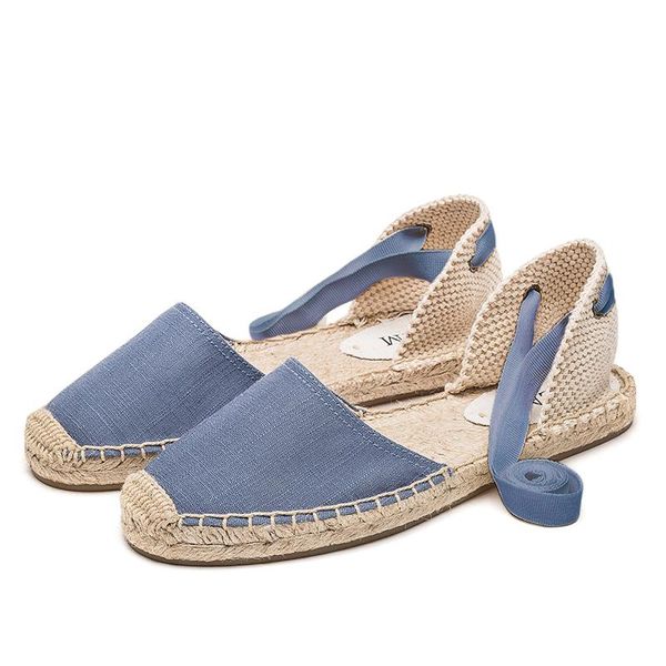 

summer ladies sandals strap off-duty shoes flat ankle, Black