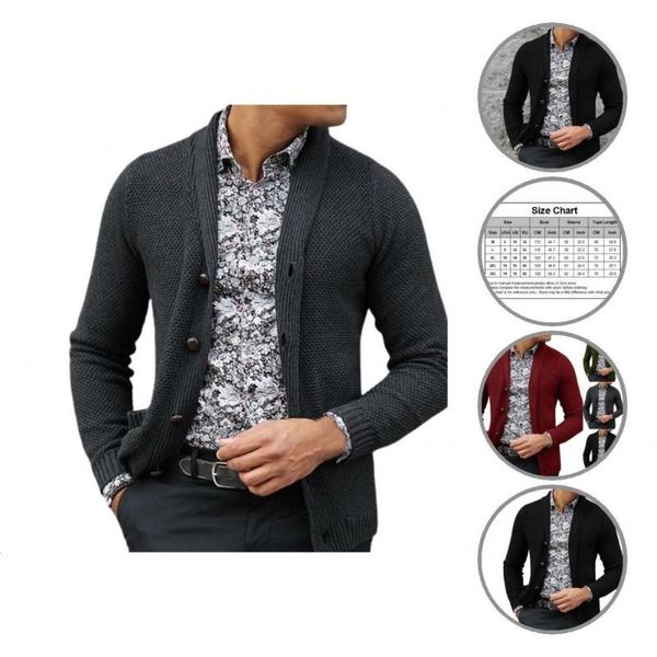 

men's sweaters coat all match knitwear comfy knitted buttons cardigan sweater men for office, White;black