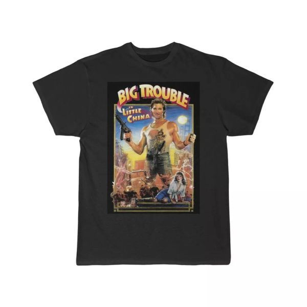

big trouble in little china men's short sleeve t shirt, White;black