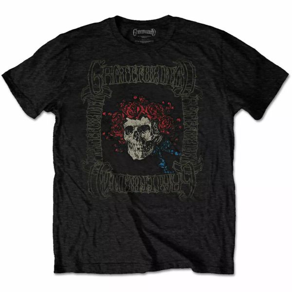 

black the grateful dead bertha box official t-shirt men unisex, White;black
