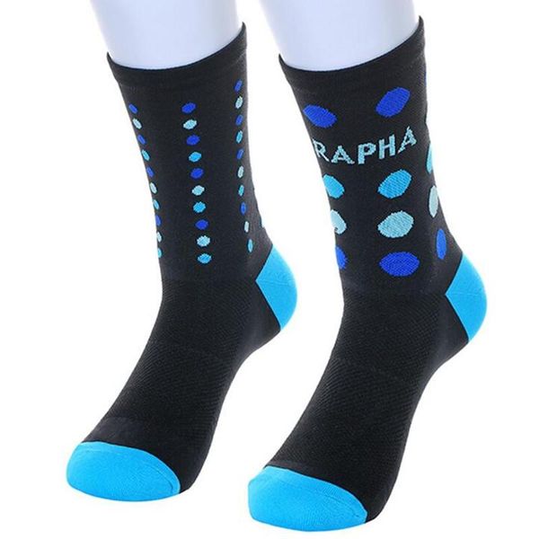 

sports socks professional cycling protect feet breathable wicking sock outdoor road bike nylon bicycle accessories, Black