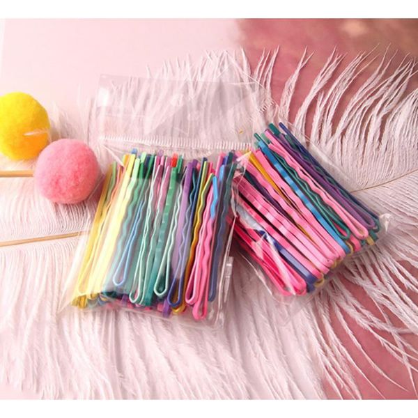 

hair clips 50/100pcs colorful hairpins for women clip bobby pins invisible wave hairgrip barrette hairclip accessories