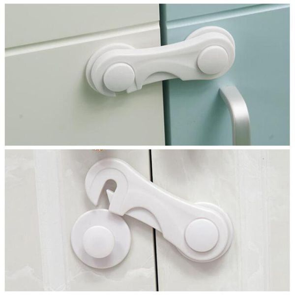 

3Pieces/Lot1/10 Child Safety Cabinet Lock Baby Anti-theft Protector To Prevent Babies From Opening The Door At Will Plastic Safety Lock