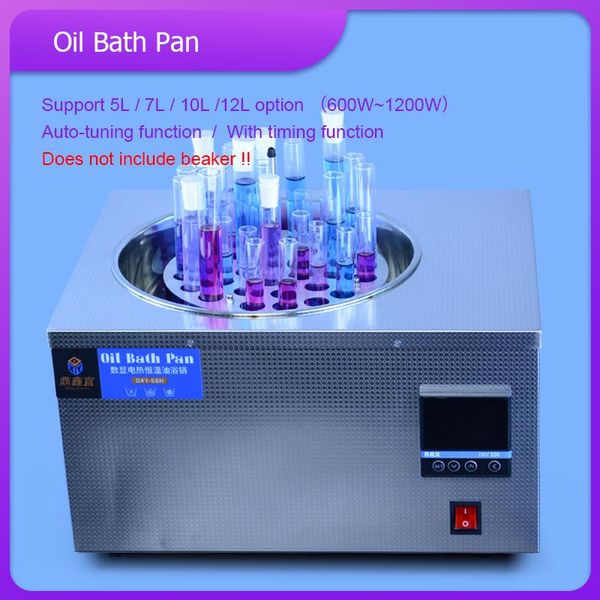 Forniture da laboratorio Bagno d'acqua da laboratorio da 5 litri / vaschetta per bagno d'olio Temperatura costante Display digitale LCD Attrezzatura Serbatoio termostato