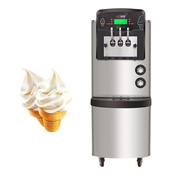 

ice cream making machine double compressor maker for intelligent operation precooling system