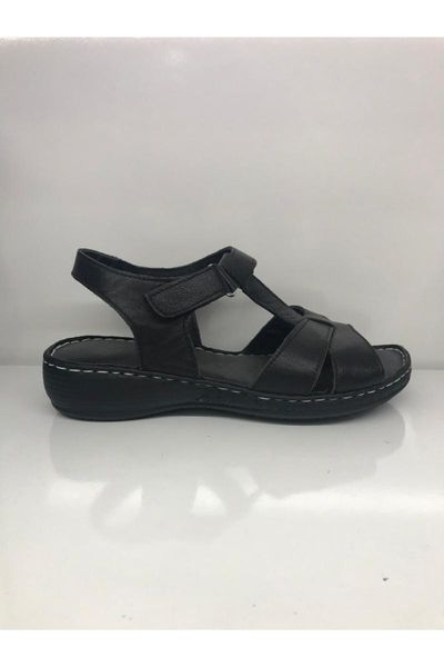 

sandals women's black orthopedic genuine leather