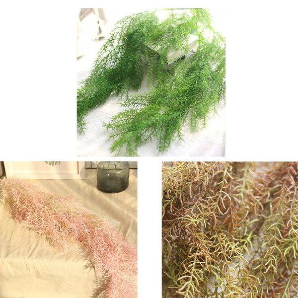 

decorative flowers & wreaths fashion artificial grass vine plant decor home garden wall hanging deocration supplies drop