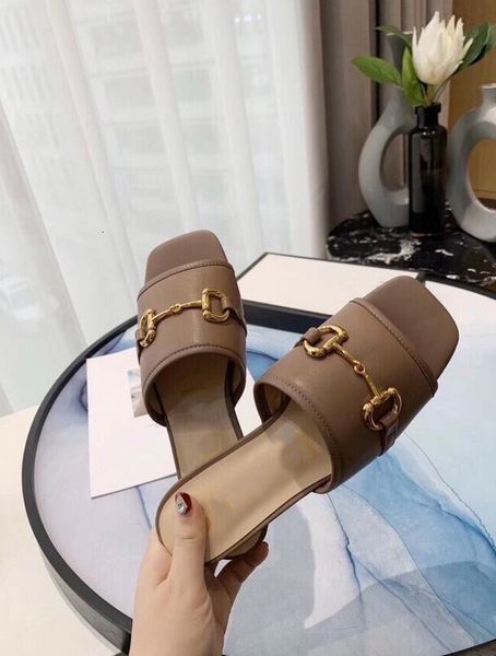 

sandals fashion women's casual summer sheep leather beach shoes female peep toe slippers metal woman slipper g33022, Black