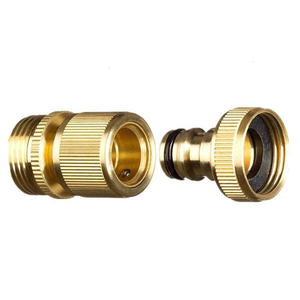

watering equipments water pipe quick coupling 4 in charge of linker thread connector full copper connection nipple set