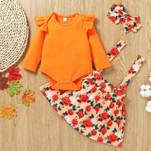 

clothing sets children's (6m-24m)born kids baby girls outfits clothes long sleeve romper +flower print skirt set, White
