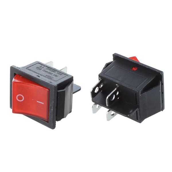 

smart home control 2 pcs kcd4 dpst on-off 4 pin rocker boat switch 15a/20a ac 250v/125v
